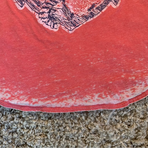 Chaser Pink Anchor Distressed T-Shirt Women’s Size Medium - Picture 5 of 13